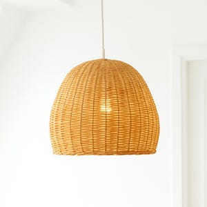 Pendant Wicker Boho, Wicker Pendant, Light Woven, Pendant Rattan, Shade Wicker, Wicker Pendant handmade