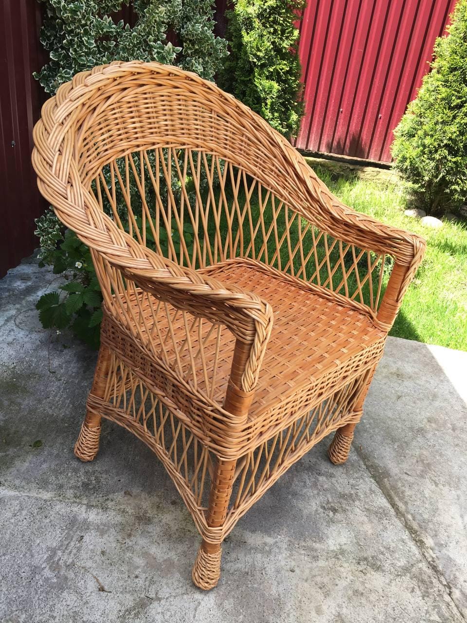 Vintage rattan chair - Etsy 日本