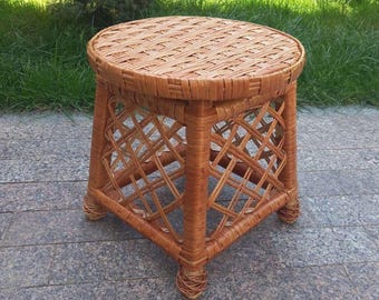 Wicker Chair Willow Handmade Armchair
