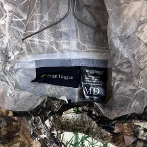 Frogg Toggs Rain Jacket Men Medium Camo Realtree Edge Hooded Packable Waterproof image 4