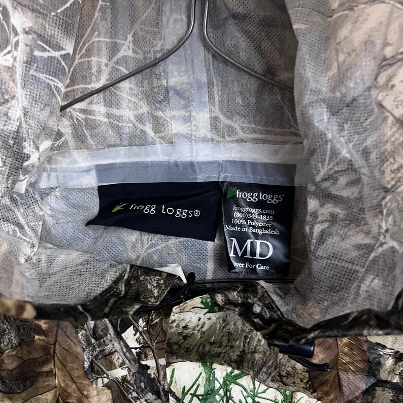 Frogg Toggs Rain Jacket Men Medium Camo Realtree Edge Hooded Packable Waterproof image 4