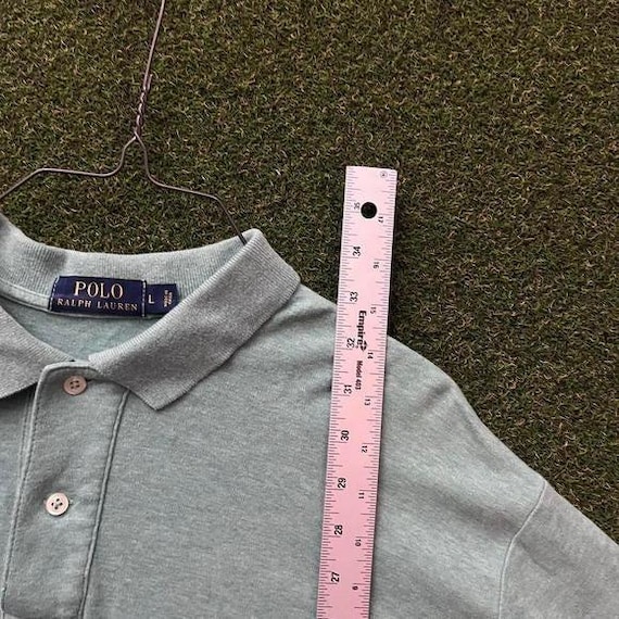 Polo Ralph Lauren Mens Large Polo Shirt Sage Green Purple Pony