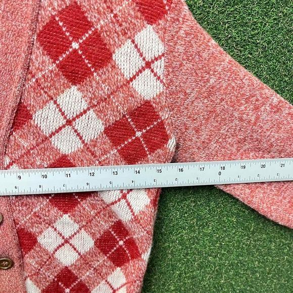 Vintage 60s Donmoor Virgin Orlon Acrylic Argyle Patterned