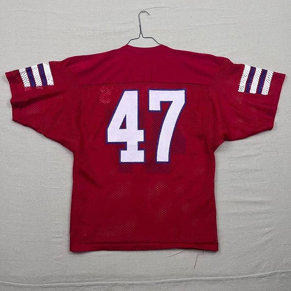 Vintage 80s 90s Champion St. Johns 47 Red Mesh Football Jersey - Etsy