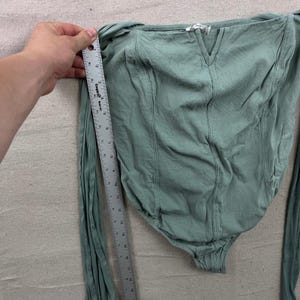 Intimately Free People romper dames kleine saliegroene gestrikte schouder korsetnaad afbeelding 7