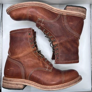 Timberland Boot Company Coulter Mens 10 Boots Tan Leather Heritage Made In USA Timberland Boot Men main image 2