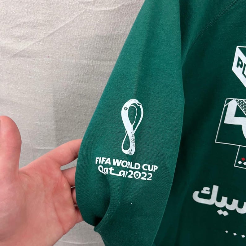 FIFA World Cup 2022 Mexico Sweatshirt Mens Medium Green Qatar Soccer Pullover image 4
