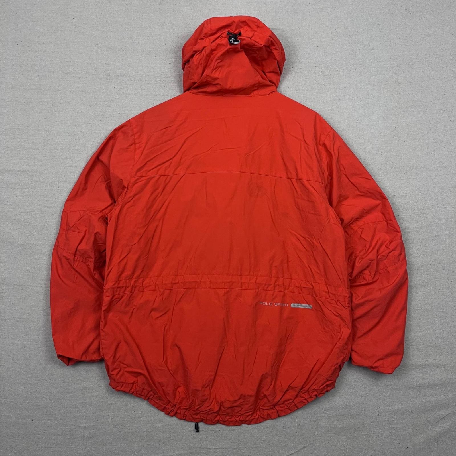 VTG POLO SPORT Ralph Lauren Men's Red Hooded Jacket Nylon