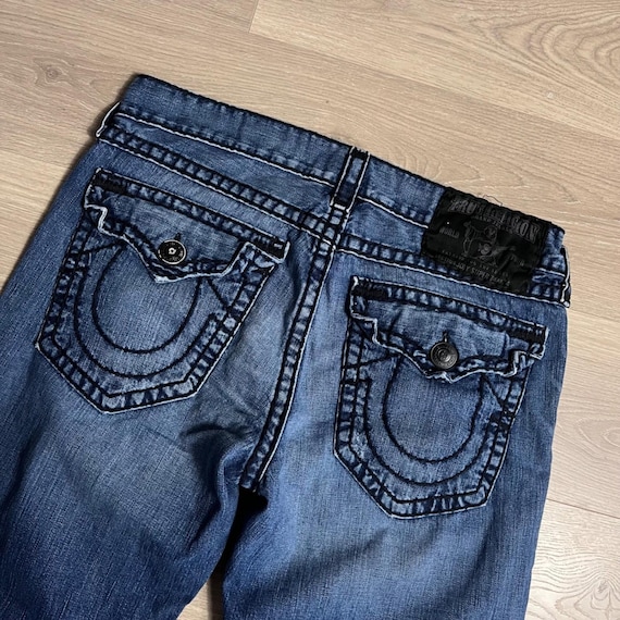 Vintage 00s True Religion Men's Blue Wash Denim Jeans Joey Super T