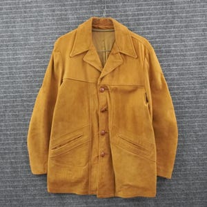 Men's Vintage 1950's Suede Jacket - Etsy