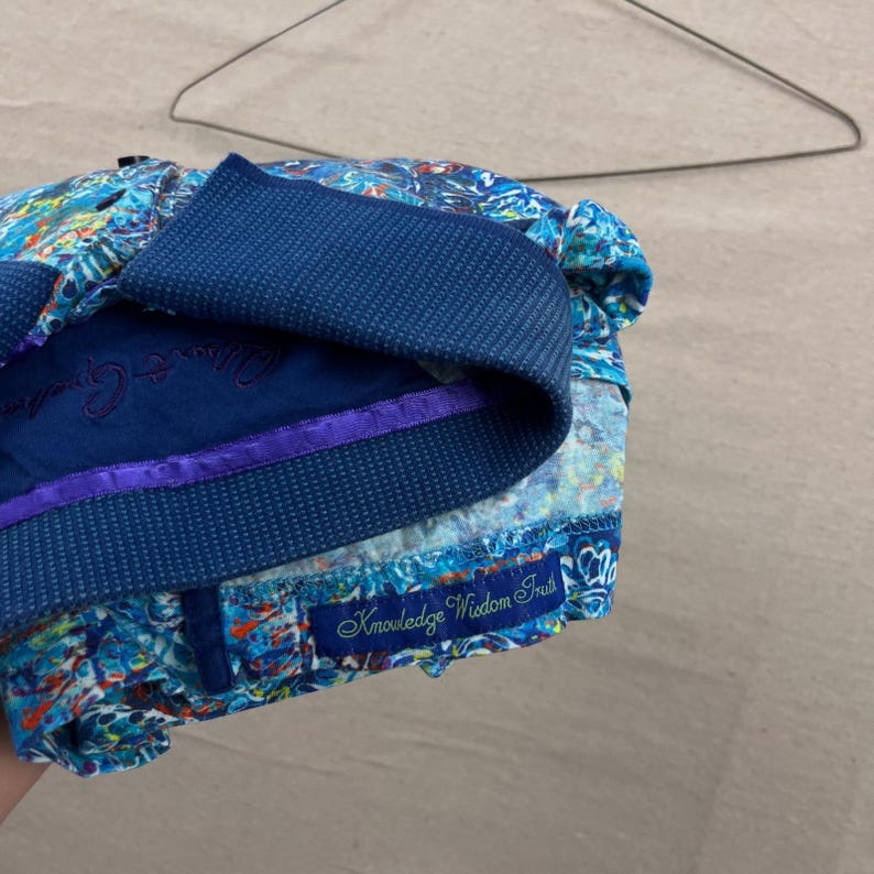 Robert Graham Polo Shirt Mens XL Blue Abstract Paisley Print Short Sleeve Cotton image 5