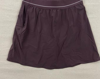 Lululemon Athletic Skort Damen 6 Burgundy Zipper Pocket Tennis-Golf-Rock