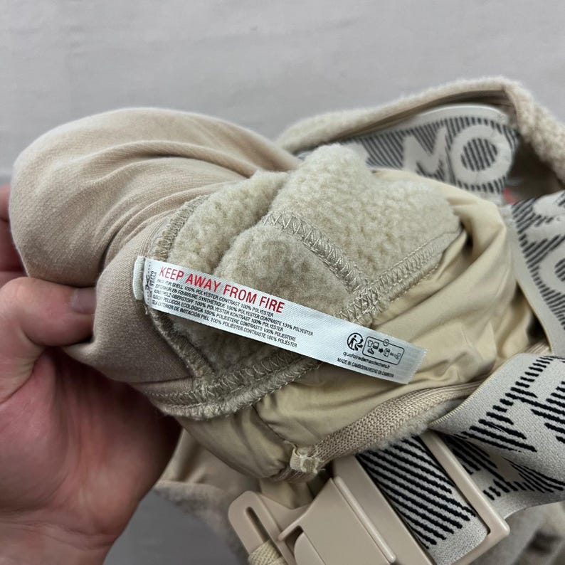FP Movement Hit The Slopes overall dames kleine beige fleece sherpa slabbetjes afbeelding 4