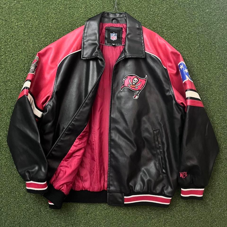 Vintage NFL G-III Tampa Bay Buccaneers Embroidered Zip up Faux