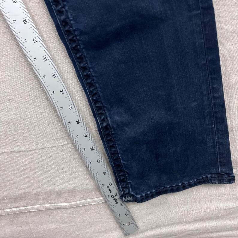 True Religion Ricky Relaxed Straight Jeans Mens 34 Dark Indigo Super T Stitch image 9