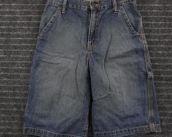 Spodenki jeansowe Old Navy Painter dla chłopców, rozmiar 16, niebieskie, luźne, z kieszenią użytkową Carpenter