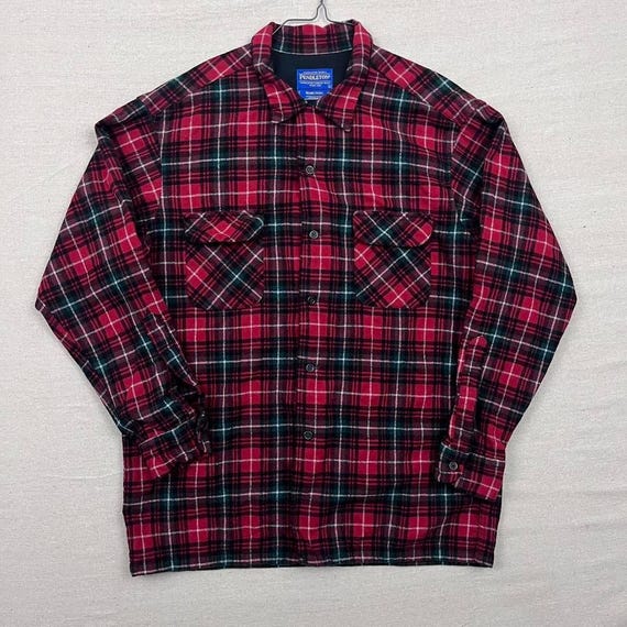 Pendleton Board Shirt Authentic O'neil Tartan Red… - image 1