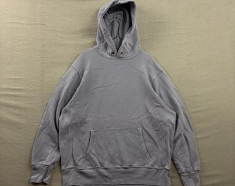 Les Tien Hoodie Herren Lavender Garment Dye Schwerer Fleecepullover