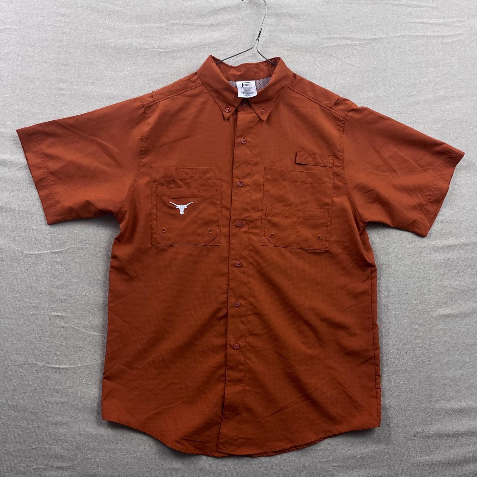 Proedge Fishing Shirt Mens Medium Burnt Orange Texas Longhorns