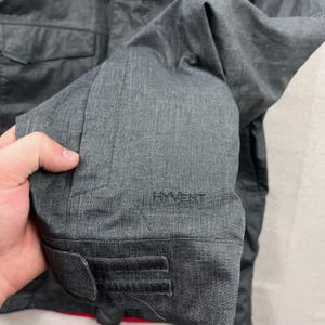 The North Face HyVent Ski Jacket Men Large Charcoal Grey Hooded Waterproof Shell image 6