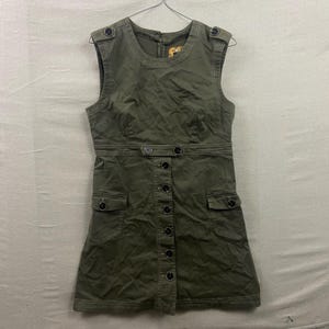 maeve sleeveless button-front a-line mini dress Maeve Sleeveless Floral Appliqu Mini Dress