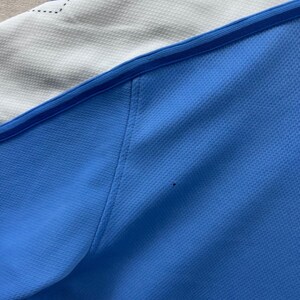 Vintage 90s Nike UNC Tar Heels Jersey Shirt Mens XL Blue White Argyle V-Neck image 8