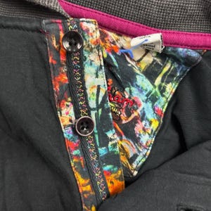 Robert Graham Poloshirt Herren XL Black Skull Rose Supima Baumwolle Classic Fit Bild 6