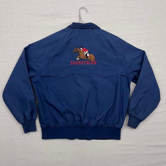 Vintage King Louie Pro Fit Embroidered Equstrian Flannel Lined
