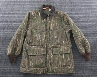 Vintage 90s Walls Blizzard Pruf Hunting Jacket Large Realtree Camo Insulated