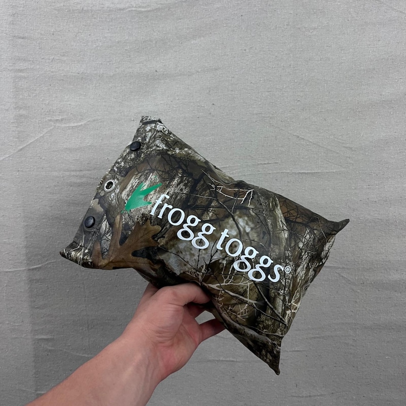 Frogg Toggs Rain Jacket Men Medium Camo Realtree Edge Hooded Packable Waterproof image 3