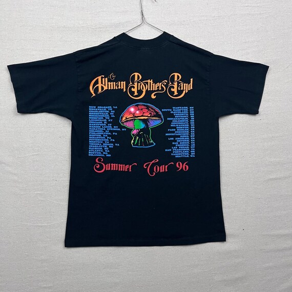 The Allman Brothers Band Summer Tour 96 T Shirt Mushroom FOTL 1996 