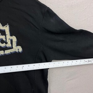 Von Dutch Hoodie Mens Large Black Skull Graphic Back Print Pullover Streetwear image 7