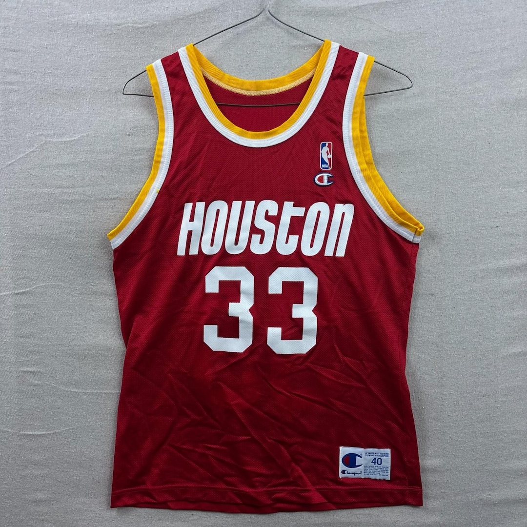 Champion Houston Rockets Jersey Mens 40 Red Otis Thorpe 33 Vintage