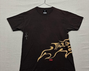 Travis Scott Cactus Jack Take It 2 the Max Graphic T Shirt Brown