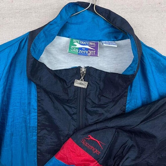 Vintage Slazenger Windbreaker Retro Track Jacket Colorblock Full