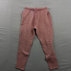 Alo Yoga Jogger Sweatpants Womens Medium Pink Fleece Zipper Pockets Tapered Leg image 3