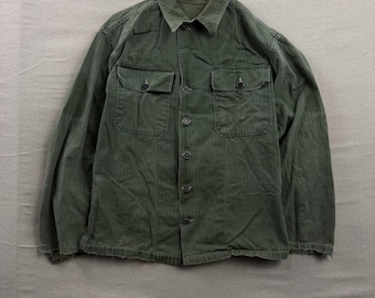 WWII US Army 3rd Pattern HBT Herringbone Twill Combat Field Jacket