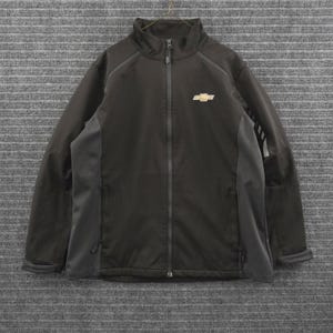 Port Authority Chevrolet Soft Shell Jacket Ladies XXL Black Full Zip Embroidered