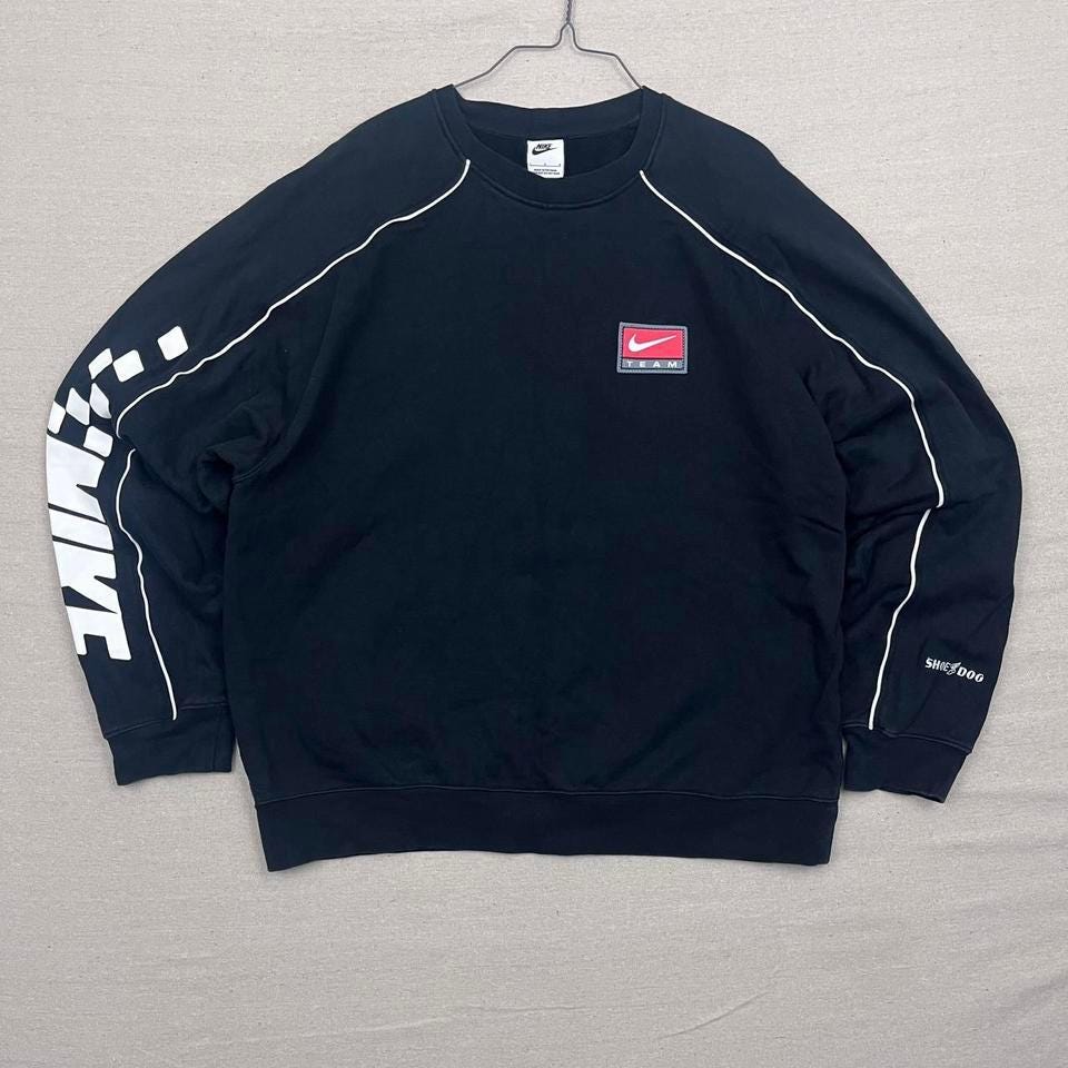 Nike Grand Prix 2023 Shoe Dog Fleece Black Graphic Crewneck