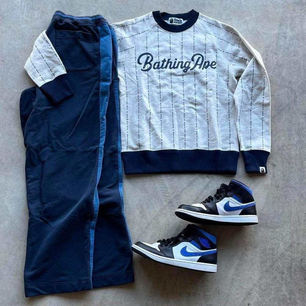 racer blue jordan 1 outfit