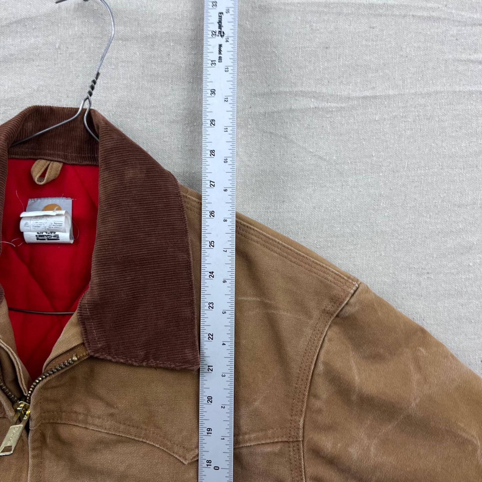 Vintage Carhartt J13 Santa Fe Jacket Mens XL Brown Quilted Lined