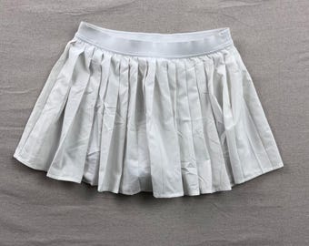 Falda de tenis plisada Lululemon para mujer, talla 8, color blanco, ropa deportiva mini