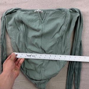 Intimately Free People romper dames kleine saliegroene gestrikte schouder korsetnaad afbeelding 8