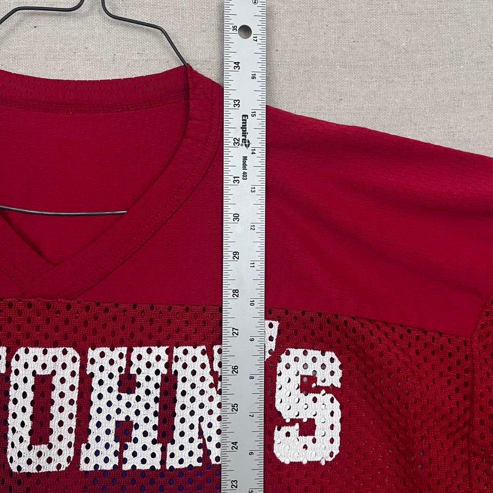 Vintage 80s 90s Champion St. Johns 47 Red Mesh Football Jersey - Etsy