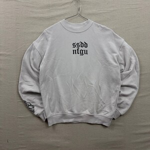 Darc Sport Rundhals-Sweatshirt für Unisex XS Off-White NFGU Wolf Grafik Bild 2