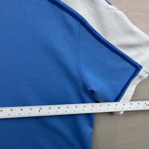 Vintage 90s Nike UNC Tar Heels Jersey Shirt Mens XL Blue White Argyle V-Neck image 9