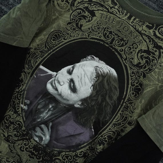 The Dark Knight The Joker Layered Shirt Mens Medium Green Rare Heath Ledger View 6