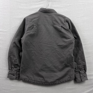 Filson gevoerd jack heren M licht olijfgroen canvas fleece gevoerd overhemdjack afbeelding 3
