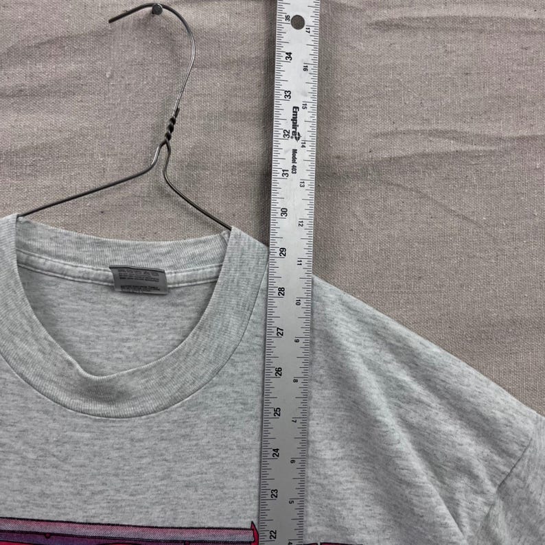 Vintage Houston Raceway Park NHRA Drag Racing-skjorta Herr XL Grå 90-tal Tillverkad i USA bild 5