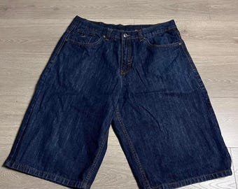 Y2K Rocawear Embroidered R Flap Pocket Dark Wash Baggy Denim Jean